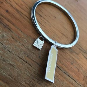 Michael Kors Silver Bracelet Stones & Charm